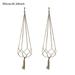Aufmer 2 Pack Macrame Plant Hangers Cotton Rope Woven Indoor Outdoor hanging plant holder Wall Hanging Planter Ceiling plants for Flower Pot Hanging Plants Holder for Yard Garden Home Decoration 105