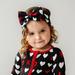 Black XOXO Luxe Baby Girl Soft & Stretchy Bamboo Bow Headbands - 4T - 8 Years