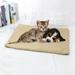 Self Heating Cat/Dog Bed Mat Self Warming Pet Pad Extra Warm Thermal Dog Bed Removable Washable Cover for Indoor Outdoor Portable Non-Slip Bottom Machine Washable Puppy Pet Beds Yellow