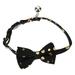 Cat Collar Bowknot Decor Ornament Bell Shaped Little Bit Aluminum Alloy Cotton Polyester