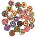 100 Pcs Round Sewing Buttons Clothing Buttons Buttons for Clothing Clothes Wooden Button Handmade Button 2 Holes Buttons
