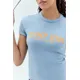 Juicy Couture UO Exclusive Dump Him Ringer T-Shirt Top - Blue M at Urban Outfitters