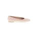 Truffle Flats: Slip-on Chunky Heel Classic Ivory Solid Shoes - Women's Size 7 - Almond Toe