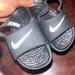 Nike Shoes | Nike Kawa Slides | Color: Black/Blue | Size: 6bb