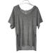 Free People Tops | Free People Intimately Hooded Sweatshirt Short Sleeves Grey Size Xs | Color: Gray | Size: Xs