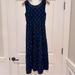 Madewell Dresses | Madewell Navy Blue Sleeveless Dress, Size Xs | Color: Blue/White | Size: Xs