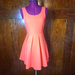 American Eagle Outfitters Dresses | American Eagle Outfitters Orange Coral Dress Size 0 Pleated Contrasting Straps | Color: Orange | Size: 0