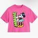 Disney Tops | Disney Minnie Mouse Cropped T-Shirt For Women Mickey & Co. Pink | Color: Pink | Size: 3x