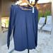 J. Crew Tops | Jcrew Long Sleeve T-Shirt Nwt. Navy. Size Xxl. | Color: Blue | Size: Xxl