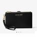 Michael Kors Bags | Michael Kors Adele Leather Smartphone Wallet New With Tags | Color: Black | Size: Os