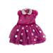 Disney Dresses | Minnie Mouse Dress And Headband Polka Dot Pink Child Toddler Size 2 Girls | Color: Pink/White | Size: 2tg