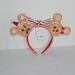 Disney Accessories | Authentic Disneyland/ Walt Disney World Mickey And Minnie Mouse Gingerbread Ears | Color: Brown/Red | Size: Os