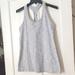 Lululemon Athletica Tops | Lululemon Cool Racerback Women's Gray White Tank Top Size 12 | Color: Gray/White | Size: 12