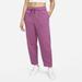 Nike Pants & Jumpsuits | Nike Cotton Trousers Straight Leg Jogger Lounge Pants Purple | Color: Black/Purple | Size: S