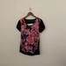 Lululemon Athletica Tops | Lululemon Pink Floral Lightweight Athletic Casual Cutout T-Shirt Size 6 | Color: Pink | Size: 6