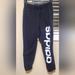 Adidas Pants & Jumpsuits | Adidas Logo Jogger "Climalite" Collection M | Color: Black/White | Size: M