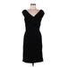 Tadashi Casual Dress - Party: Black Solid Dresses - Women's Size Medium