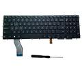 Moon2020 Replacement Keyboard for Dell Alienware: M15 R1 M17 R1 2019 with 7 Colors Backlit, Laptop Keyboard for 0XWH68 Black US Layout with Screwdriver