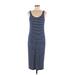 Old Navy Casual Dress: Blue Stripes Dresses - Women's Size Medium