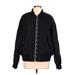 DKNY Track Jacket: Black Jackets & Outerwear - Women's Size Large