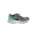 Nike Sneakers: Athletic Platform Casual Gray Print Shoes - Women's Size 7 - Almond Toe