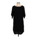 Lole Casual Dress - Shift Crew Neck Short sleeves: Black Print Dresses - Women's Size Small