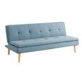 Serta Tanner 66.1 Upholstered Futon Polyester in Gray/Blue/Brown | 29.3 H x 66.1 W x 31.3 D in | Wayfair 123A026BLU