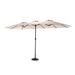 Arlmont & Co. Banjarbaru 178.35" x 105.12" Rectangular Market Umbrella in Red | 100.39 H x 178.35 W x 105.12 D in | Wayfair