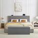 Wade Logan® Rotella Bedroom Set Upholstered/Metal in Gray/Yellow | 38.4 H x 78.7 W x 83.9 D in | Wayfair 4E134511A1904CE2AEA3611EBA51A7F1