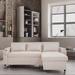 Multi Color Sectional - Latitude Run® 84" Leather Match Square Arm Sleeper Leather Match | 31.1 H x 84 W x 68.9 D in | Wayfair