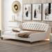 House of Hampton® Henadzi Platform Bed Wood & Upholstered/ in Brown | 33.8 H x 60.6 W x 80.7 D in | Wayfair E132FC3BACCA40278B07E7FD001237FB