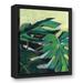 Bay Isle Home™ Big Leaves Framed On Canvas Print Canvas in Green | 15.75 H x 12.75 W x 1.75 D in | Wayfair 2F82DA3A39F74631B0A78CF630DCA494