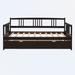 Red Barrel Studio® Johnnia Daybed w/ Trundle Wood in Black | 35.4 H x 42.3 W x 78.2 D in | Wayfair 0718173AE70E4BFB8D9EBE18DC765AD6