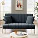 Mercer41 Yashir 60.63" Velvet Sofa Velvet in Gray | 33.46 H x 60.63 W x 26.18 D in | Wayfair D87D3F71F5A2483186B640CC71FE66F8