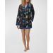 Astrology-print Silk Satin Shorts Pajama Set