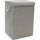 MantraRaj Silva Fabric Foldable Laundry Hamper With Lid And Handles Grey 85L Laundry Clothes Hamper Basket For Bedroom, Bathroom, Laundry