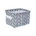 Christmas Gifts Clearance! SHENGXINY Closet Organizers And Storage Clearance Canvas Storage Bins Basket Organizers Foldable Fabric Cotton Linen Storage Bins For Makeup Book Baby Toy Basket Gray