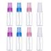 8Pcs 15ml Transparent Squeezable Dispensers Perfume Liquids Lotion Containers Random Color