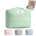 Cosmetic bag double layer waterproof make-up bag portable make-up bag toiletry bag make-up bag set travel bag make-up make-up bag organizer for women and girls(Green)