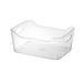 SHENGXINY Storage Appliance Clearance Large Deep Plastic Storage Bin With Handle For Bathroom/Vanity Organization - Countertop Makeup Organizer - Organization For Shelf Cabinet And Closet Decor A