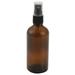 100ML Amber Glass Spray Bottle with Black ATOMISER Sprays Refillable Container for Essential Oil / Aromatherapy Use