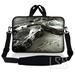 Laptop Skin Shop 8 - 10.2 inch Neoprene Laptop Sleeve Bag Carrying Case with Handle and Adjustable Shoulder Strap - Racing Cars