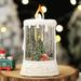 Fnochy Christmas Wrapping Paper Flameless Candles Snow Lantern Candle Shaped Snow Lantern With Music Glittering Lighted Lantern Tree Snowman Scene Festival 50ml