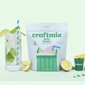 Craftmix Cocktail Mix Mint Mojito Flavor, Skinny Natural Non Gmo Craft Drink Mixer Set Kit, Liquor & Alcoholic Mocktail 12 Pack