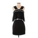 Endless Rose Casual Dress - Sheath V Neck Sleeveless: Black Print Dresses - New - Women's Size Small