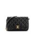 Chanel Leather Crossbody Bag: Black Bags