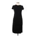 Missufe Casual Dress - Sheath: Black Solid Dresses - Women's Size Large