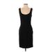Diane von Furstenberg Casual Dress - Sheath: Black Solid Dresses - Women's Size 4