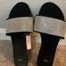 Victoria's Secret Shoes | Nwt Victoria’s Secret Rhinestone Slides, Size Large | Color: Black/Silver | Size: 10