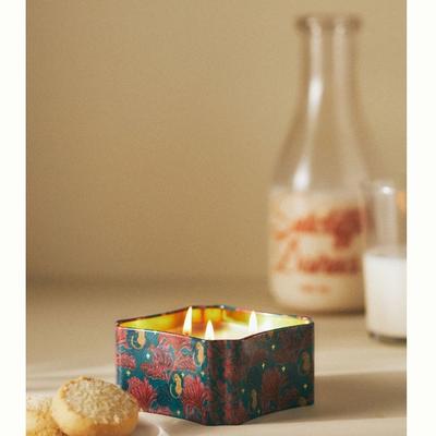 Anthropologie Accents | Anthropologie Illume Milk And Cookies Gourmand Tin Candle | Color: Blue/Green | Size: Os